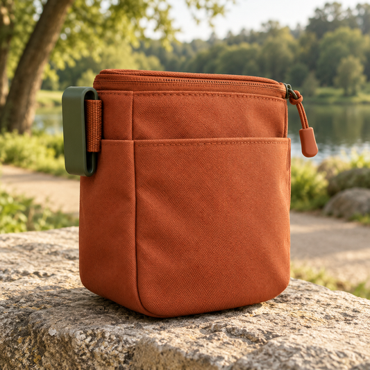 Fynelto treat pouch — AI-generated illustrative product image